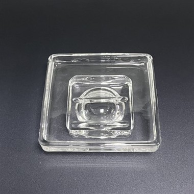 Carré à plat de savon en verre