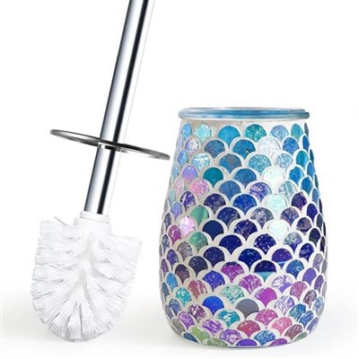 Mosaïque Salle de bain Accessoire Brosse de toilette Verre