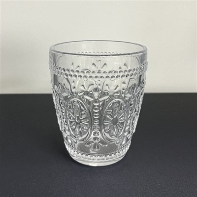 Support de brosse à dents en verre de texture vintage